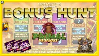 Bonus Hunt: Legacy of the Gods Megaways, Lucky Riches & More!!