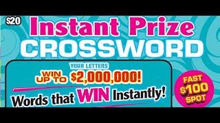 $30 SESSION of CA SCRATCHERS. $20 INSTANT PRIZE CROSSWORD & $10 SET FOR LIFE