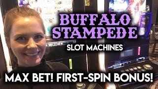 Max Bet on SOUR Stampede! Slot Machine! First Spin BONUS!