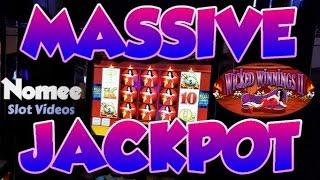 • MASSIVE MEGA JACKPOT!!! (Not Mine)• Wicked Winnings 2 Slot Machine