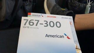 American Airlines 767-300 Flight Review Domestic Philadelphia Las Vegas Emergency Row