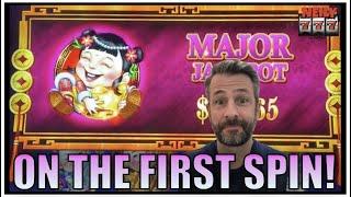 SOMETHING AMAZING HAPPENED on my VERY FIRST SPIN! DOUBLE BLESSINGS SLOT MACHINE!