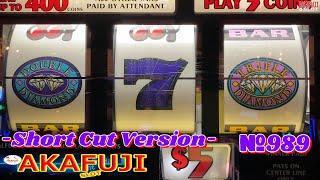 Short Cut Version⋆ Slots ⋆ Triple Double Diamond Slot @ Barona Casino Akafuji Slot 赤富士スロット【ダメダメ動画を割愛版】