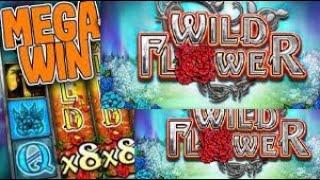 WILD FLOWER (BIG TIME GAMING) HUGE AMAZING LINE HIT!!  WHAT WILL THIRD 8 X DO??!! INSANE POTENTIAL