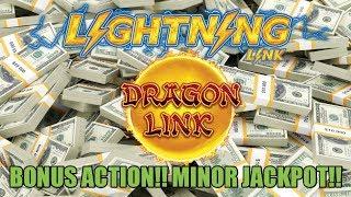 LIGHTNING LINK | BIG WIN DRAGON LINK  MINOR JACKPOT!!