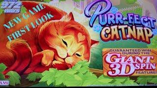 NEW/FIRST LOOK **PURR-FECT CATNAP** (GIANT 3-D SPIN) BY "KONAMI"