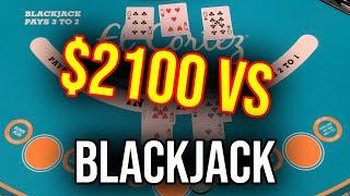BLACKJACK!! $2100 BUY IN LIVE! Dec 24th 2022