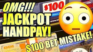 $100 ACCIDENTAL BET TURNS INTO A HUGE JACKPOT!!! ⋆ Slots ⋆ 1 SPIN! LAS VEGAS SLOT MACHINE JACKPOT HANDPAY