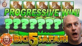 • PROGRESSIVE WIN! • Big 5 Safari Mystery + $500 Golden Goddess! •| The Big Jackpot
