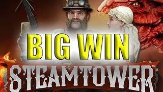 Online slots HUGE WIN 1.80 euro bet - Steamtower BIG WIN