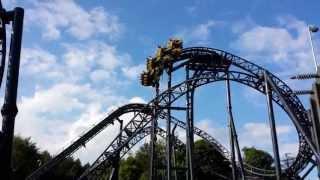 The Smiler goes wrong: Breakdown at the top! Alton Towers roller coaster