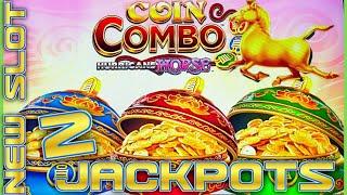 NEW SLOT ⋆ Slots ⋆️Coin Combo Hurricane Horse (2) Handpay Jackpots ~ $38 Bonus Round Slot Machine Casino