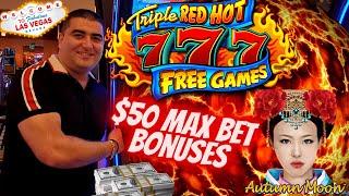 $50 A Spin Bonuses On High Limit Slot Machines - Great Session ! Live Slot Play At Casino In Vegas