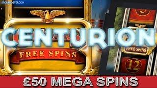 Centurion Slot Machine £50 SPINS with BIG WINNINGS