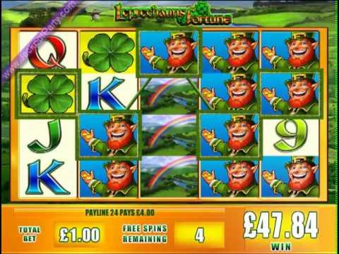 MEGA BIG WIN £296.44 (296:1) on LEPRECHAUN'S FORTUNE™ SLOT GAME AT JACKPOT PARTY®