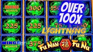 Over 100x Big Win On Lightning Link Slot Machine ! Live Slot Play At Casino