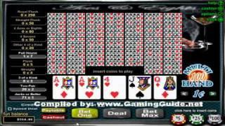 Aces and Eights 100 Hand Video Poker