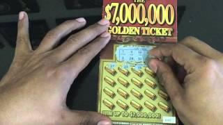 $25 Golden Ticket from New York Lottery Scratching the big tickets