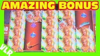 Cavegirl Dawn - HUGE BIG WIN - MAX BET Slot Machine Bonus