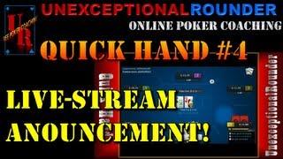 Poker Hand Cash Game 6 Max $25NL Texas Hold em Bovada Poker #4