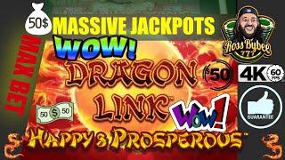 MARY's MAX BET JACKPOT! HIGH LIMIT Dragon Link Happy & Prosperous Epic Vegas Run FINALE! •