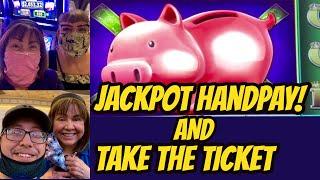 JACKPOT HANDPAY & Two Take the Ticket Challenges!