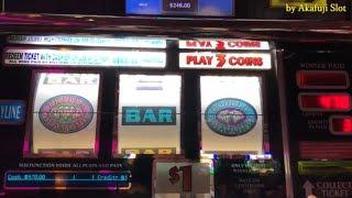Akafuji Slot•BIGWIN Triple Double Diamond $1 Slot & Big Win SIZZLING 7 $1 Slot Machine, San Manuel