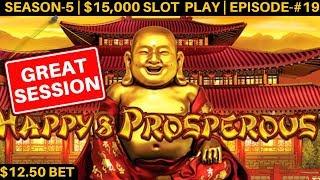 Dragon Link Slot Machine $12.50 Bet Bonuses - GREAT SESSION | SEASON 5 | EPISODE #19