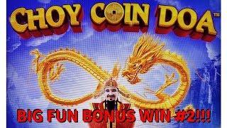 30 FREE GAMES!  HE'S BACK!  CHOY COIN DOA SLOT MACHINE by ARISTOCRAT