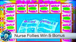 Nurse Follies Slot Machine Win and Bonus