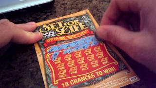 $10 SET FOR LIFE SCRATCH OFF FROM NEW YORK LOTTERY. HUBERT TANG IS SO LUCKY!