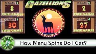 Gazillions slot machine, How Many Free Spins