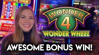 BIG BONUS WIN! Wonder 4 Buffalo Gold Slot Machine!