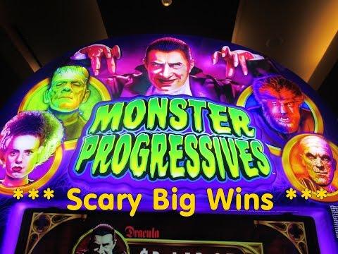 WMS - Monster Progressives!  Big wins and progressive win!