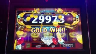 HUGE WIN !!!! Da Ji Da Li Golden Wins Slot Machine Live Play