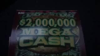 New Jersey Lottery 2,000,000 Mega cash scratch off ticket, 5X multiplier