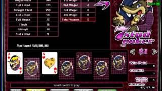 7 Stud Poker Video at Slots of Vegas