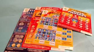 Scratchcards...LUCKY LINES..MILLIONAIRE 7's...FAST 500..100,000 PURPLE
