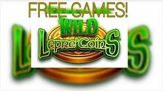 **WILD Lepre'CoinS** 20 FREE GAMES w/Retrigger!