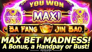 MAX BET Madness! A MAXI Jackpot in Fortune Totems! A Bonus/Feature, Handpay or Bust, $5 Bets and Up!
