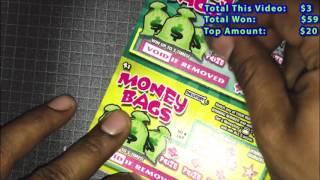 Mass Lottery Part 4  Full Book Money Bags Scratch Offs