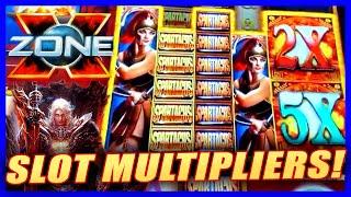 WHY SLOT MACHINE MULTIPLIERS MATTER! • LIL RED, SPARTACUS COLOSSAL REELS • SWORD OF DESTINY • BONUS!