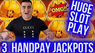 Up To $125 Bets & 3 HANDPAY JACKPOTS On High Limit Slots | Winning Jackpots At Casino | SE-3 | EP-11