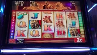 Roman Tribune Slot Machine ~ Konami ~ 2 cent machine ~ FREE SPIN BONUS!!! • DJ BIZICK'S SLOT CHANNEL