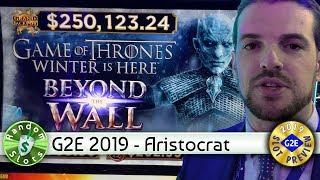 #G2E2019 Aristocrat   Game of Thrones Winter is Here, Slot Machine Previews