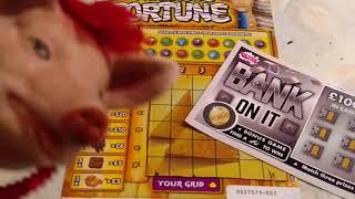Scratchcards... New PHARAOH"S Fortune...FULL of 500's...BANK ON IT...