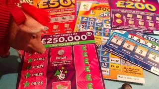 Fast 500..250,000 Purple..Scratchcards..Lucky Lines..CASH SPECTACULAR..Payday