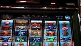 Wu Xing slot machine video bonus win at Sands Casino