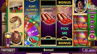 WIZARD OF OZ: NO PLACE LIKE HOME Video Slot Game with a RUBY SLIPPERS WHEEL BONUS