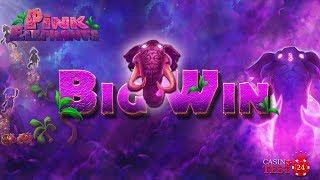 BIG WIN ON PINK ELEPHANTS SLOT (THUNDERKICK) - 1,50€ BET!
